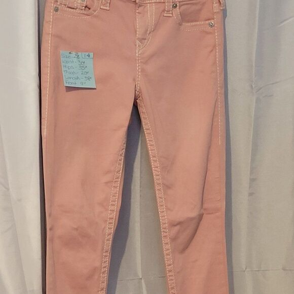 True Religion Denim - * * TRUE RELIGION DUSTRY ROSE STRETCHY STRAIGHT LEG JEANS